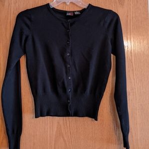 Long sleeve black cardigan